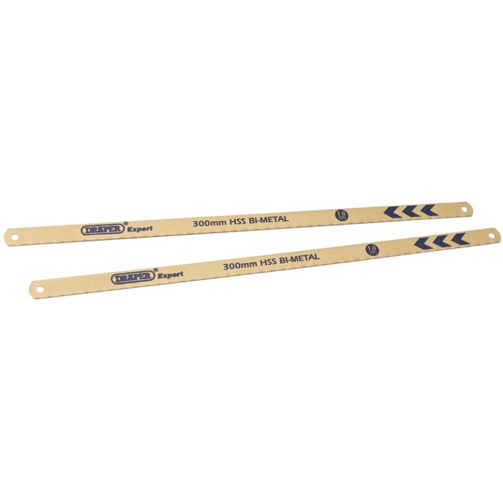 Draper Bi-Metal Hacksaw Blades, 2 X 300Mm, 18Tpi