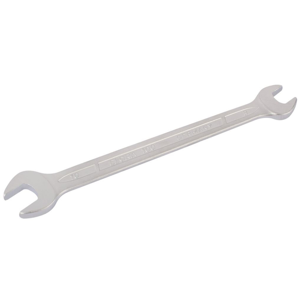 Elora Long Metric Double Open End Spanner, 8 x 10mm
