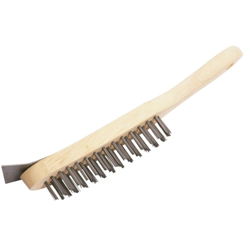 Draper 4 Row Wire Scratch Brush with Scraper, 290mm