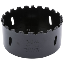 Tungsten Carbide Grit Hole Saw, 95mm