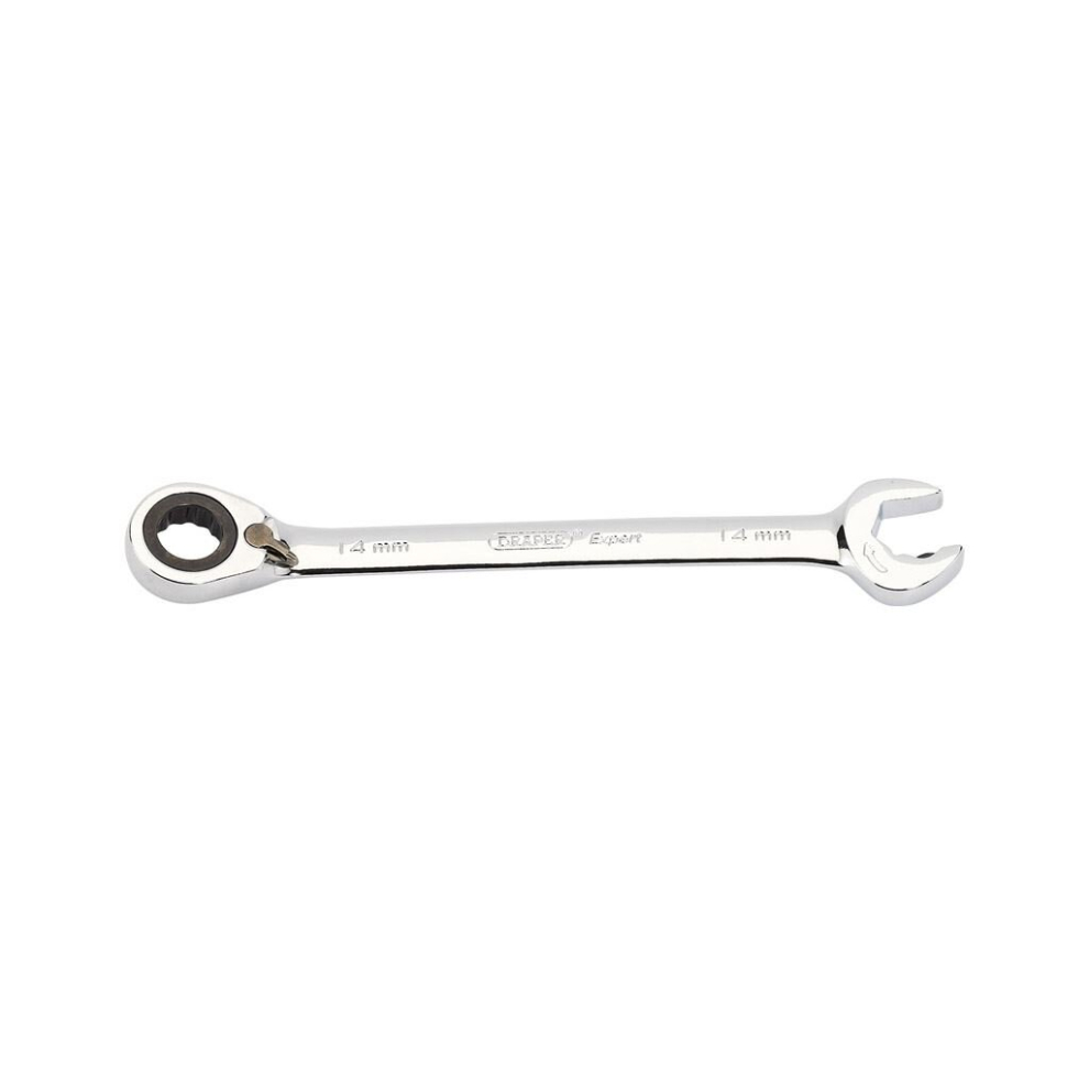 Expert 14mm Draper Expert Hi-Torq® Metric Reversible Double Ratcheting Combination Spanner