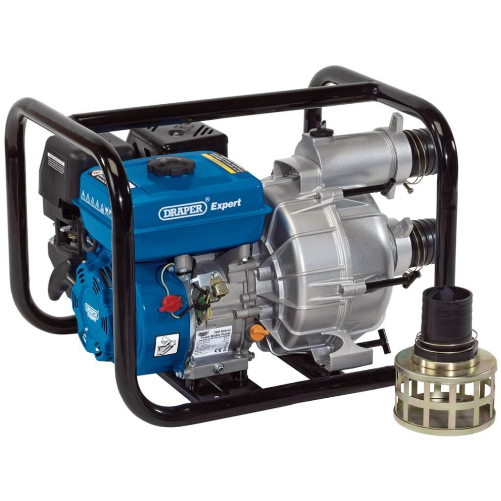 Draper Expert Petrol Trash Water Pump, 750L/min, 7HP