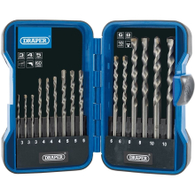 Masonry Drill Bit Set (15 Piece) - Tungsten Steel, Straight Shank - EBS15MAS