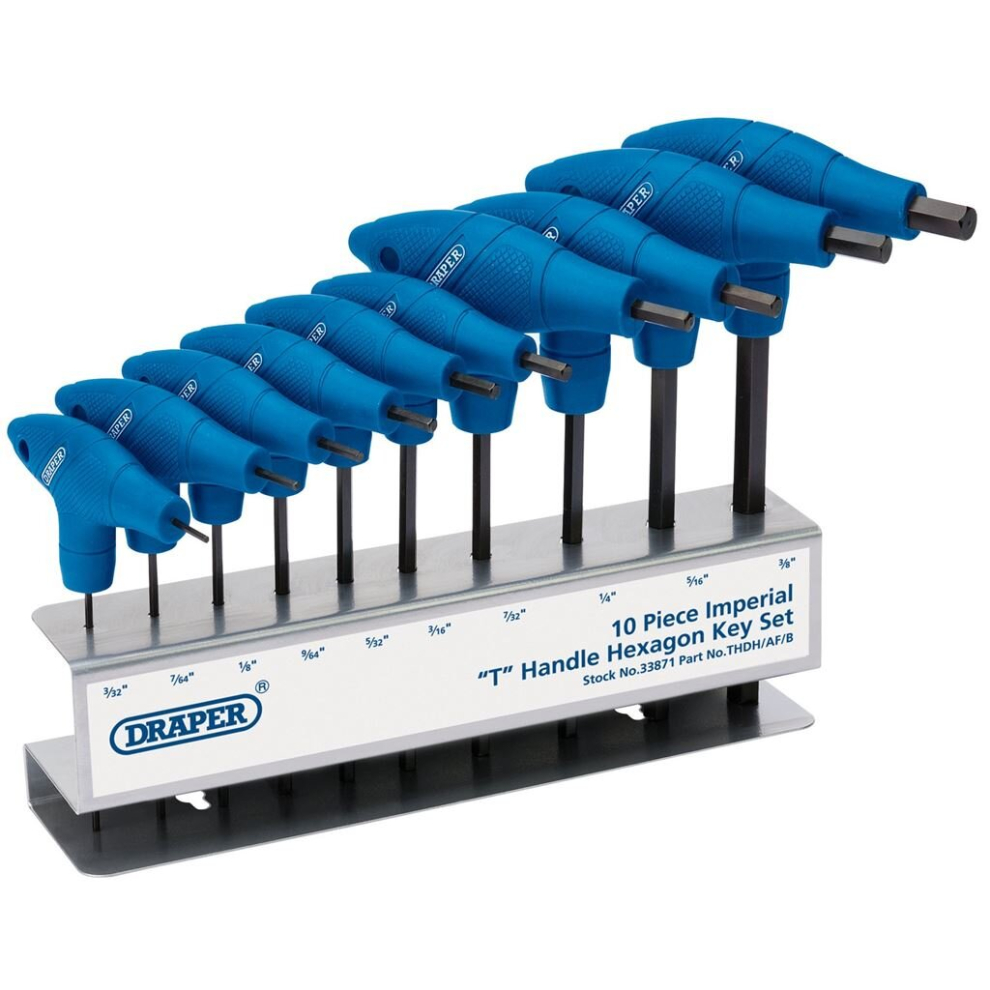 Imperial T-Handle Hex Key Set (10 Piece)