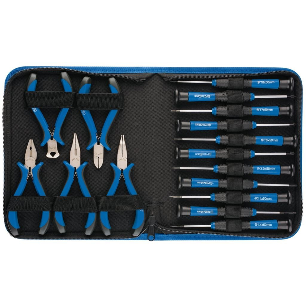 Precision Pliers And Screwdriver Set (16 Piece) 5010559489589