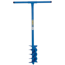 Draper Tools Post Hole Digger with Auger 1070x155mm Blue Drill Borer 24414