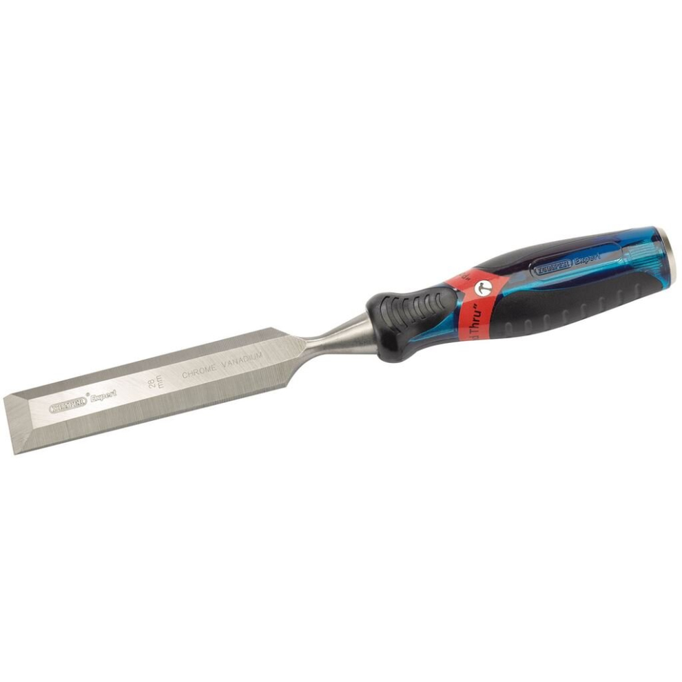 Draper Soft Grip Pound Thru Bevel Edge Wood Chisel, 28 X 140Mm