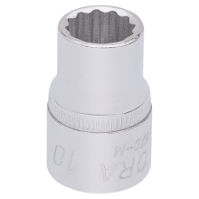 Elora Bi-Hexagon Socket, 3/8"" Sq. Dr., 10mm