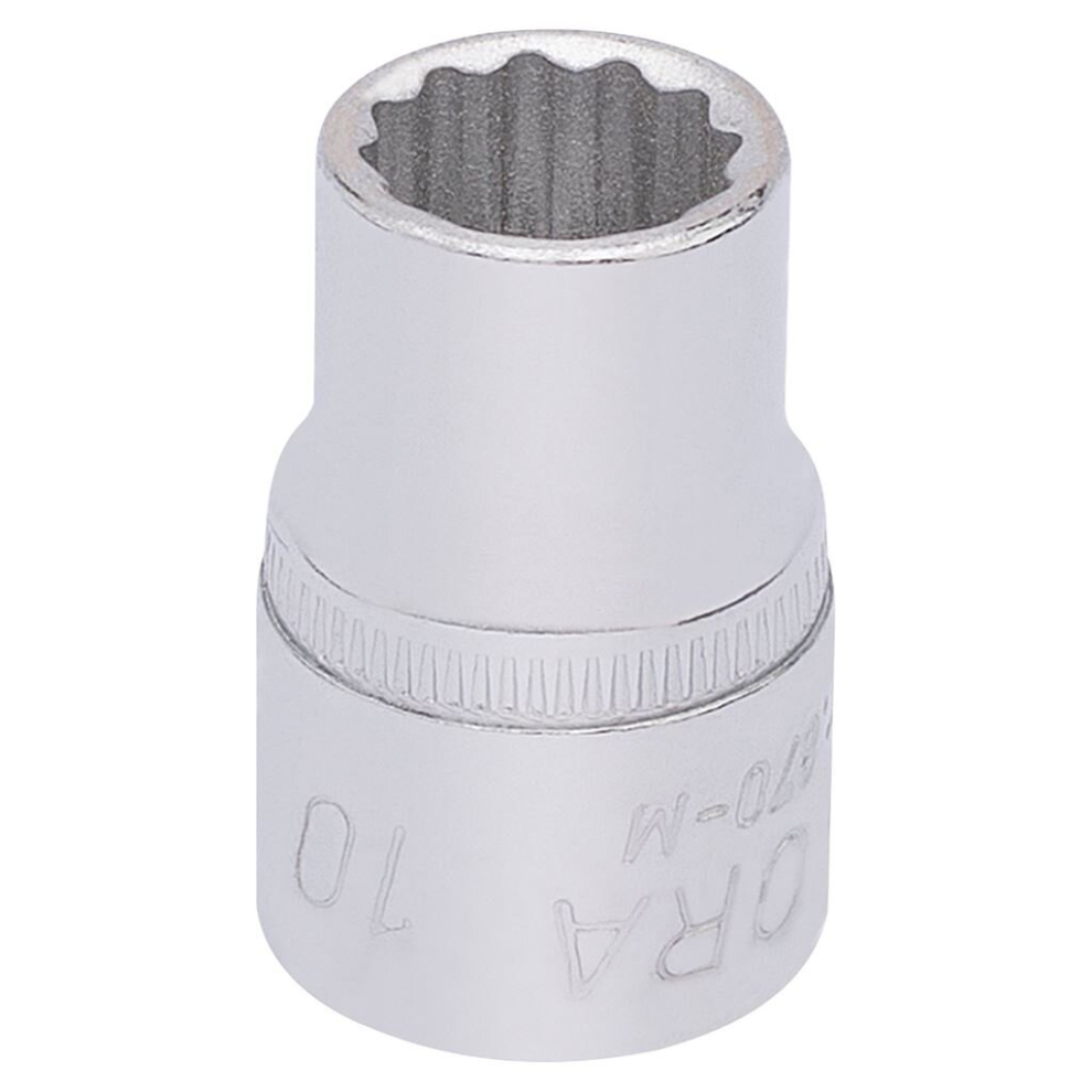 Elora Bi-Hexagon Socket, 3/8"" Sq. Dr., 10mm