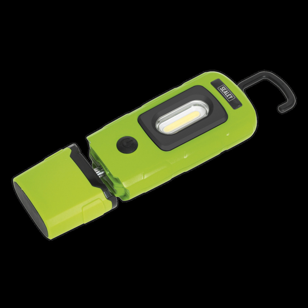 Sealey Rechargeable 360° Inspection 3W Cob & 1W Smd Led Lithium-Polymer Light/Green