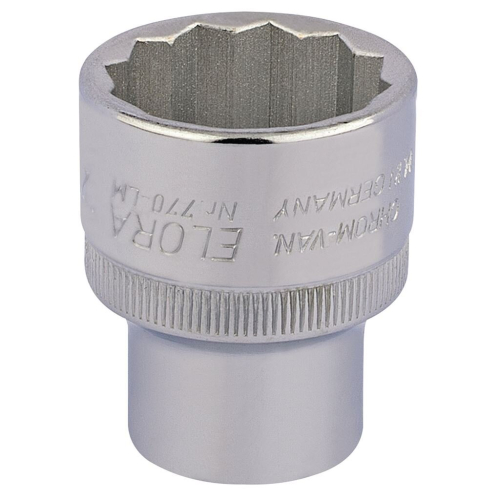 Elora Elora Bi-Hexagon Socket, 1/2"" Sq. Dr., 27mm
