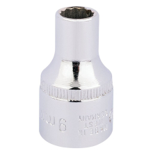 Elora Bi-Hexagon Socket, 1/2"" Sq. Dr., 9mm