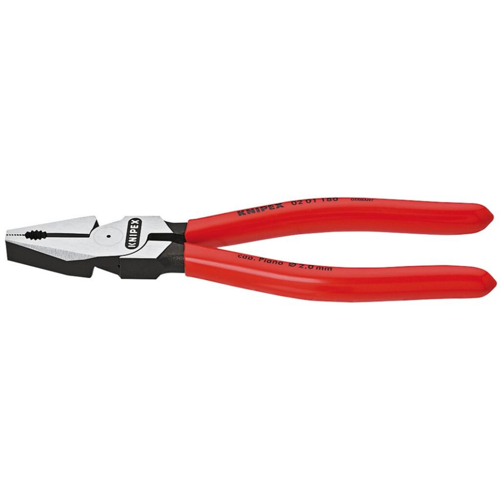 Knipex 02 01 180 Sb High Leverage Combination Pliers, 180Mm