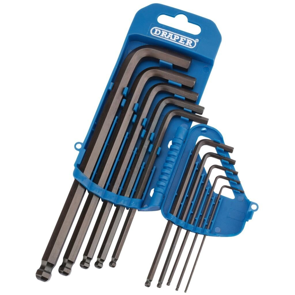 Draper Imperial Hex. And Ball End Hex. Key Set (10 Piece)