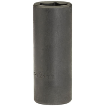 Deep Impact Socket, 1/2"" Sq. Dr., 24mm
