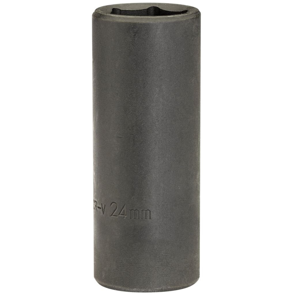 Draper Deep Impact Socket, 1/2"" Sq. Dr., 24Mm