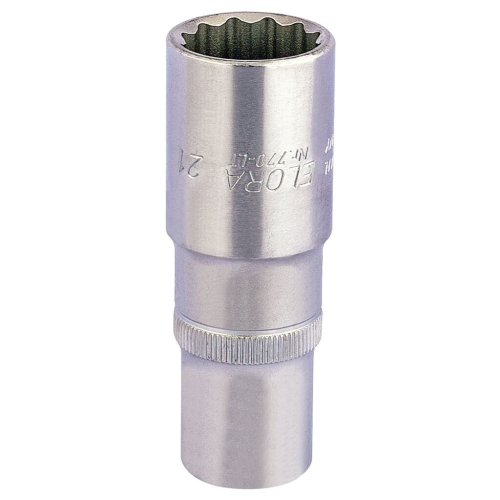 Elora Elora Deep Bi-Hexagon Socket, 1/2"" Sq. Dr., 21mm