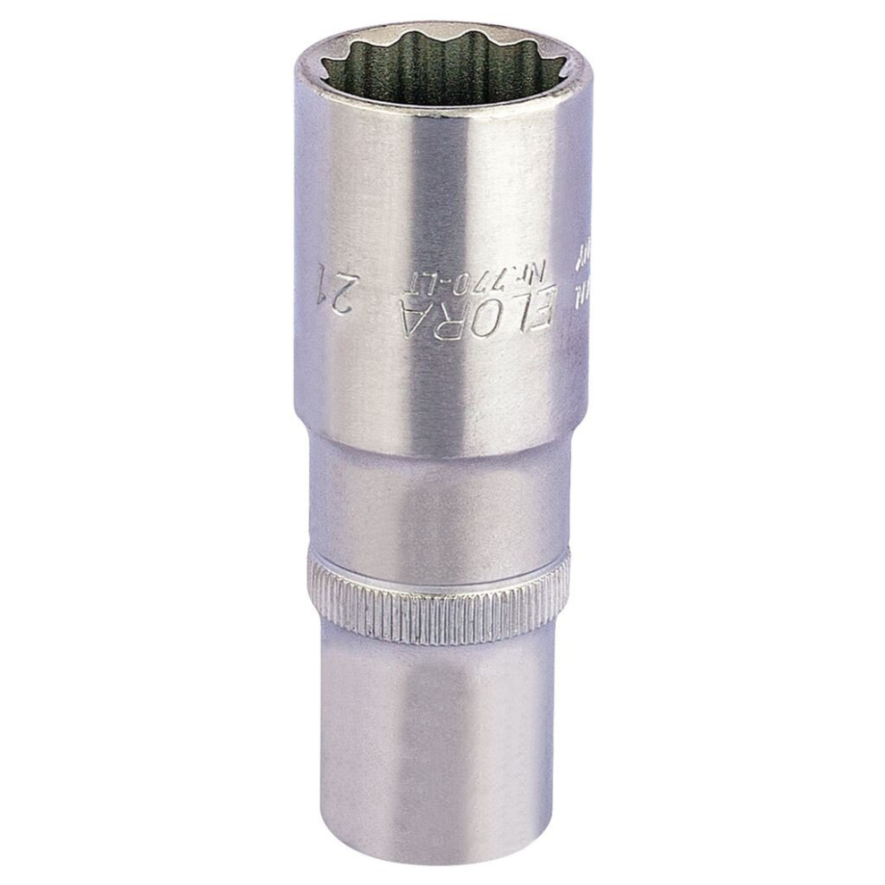 Elora Deep Bi-Hexagon Socket, 1/2"" Sq. Dr., 21mm