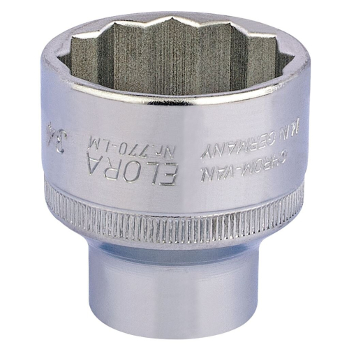 Elora Elora Bi-Hexagon Socket, 1/2"" Sq. Dr., 34mm