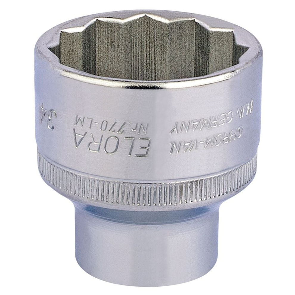 Elora Bi-Hexagon Socket, 1/2"" Sq. Dr., 34mm