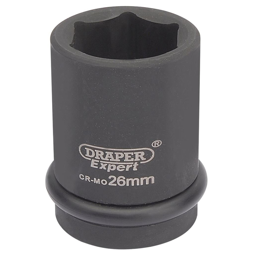 Draper Expert Hi-Torq® 6 Point Impact Socket, 3/4"" Sq. Dr., 26Mm