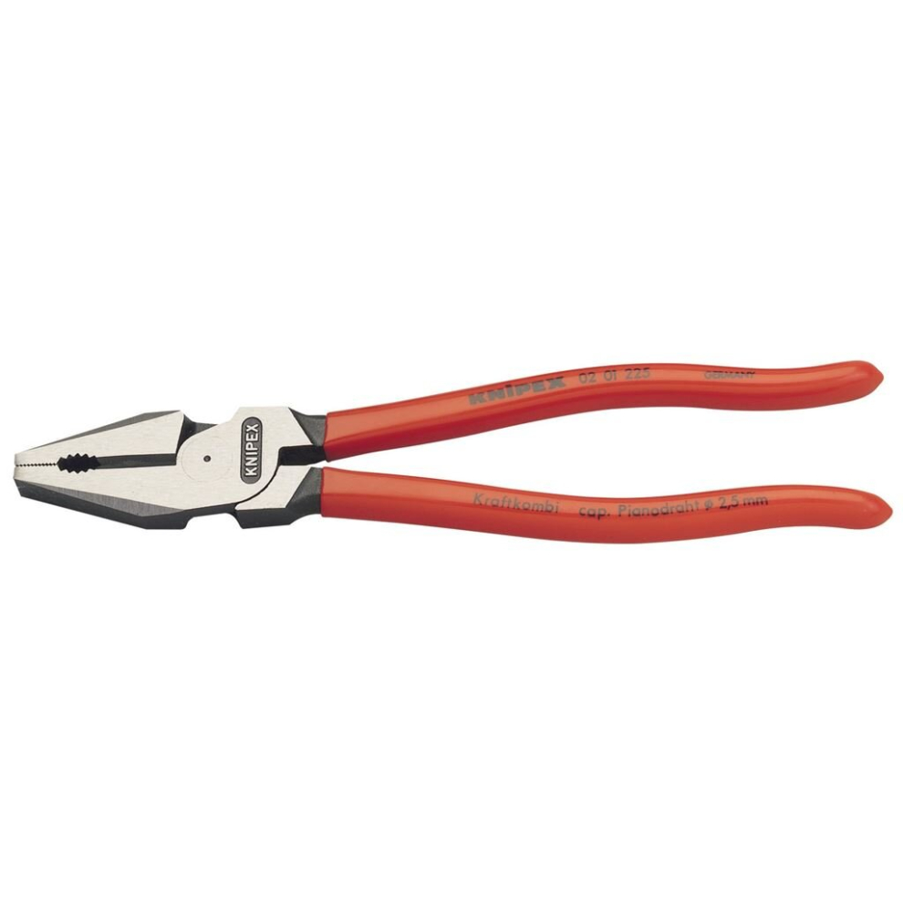Knipex 02 01 225 Sbe High Leverage Combination Pliers, 225Mm