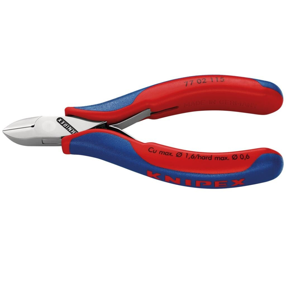 Knipex 77 02 115 Flush Electronics Diagonal Cutters, 115mm