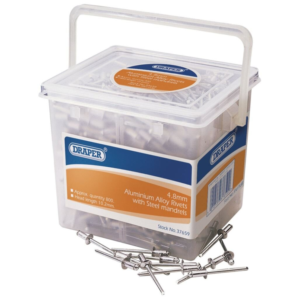 Blind Rivets, 4.8 x 10.2mm (Tub of 800)
