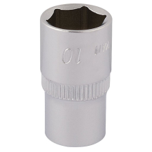 Elora Hexagon Socket, 1/4"" Sq. Dr., 10mm