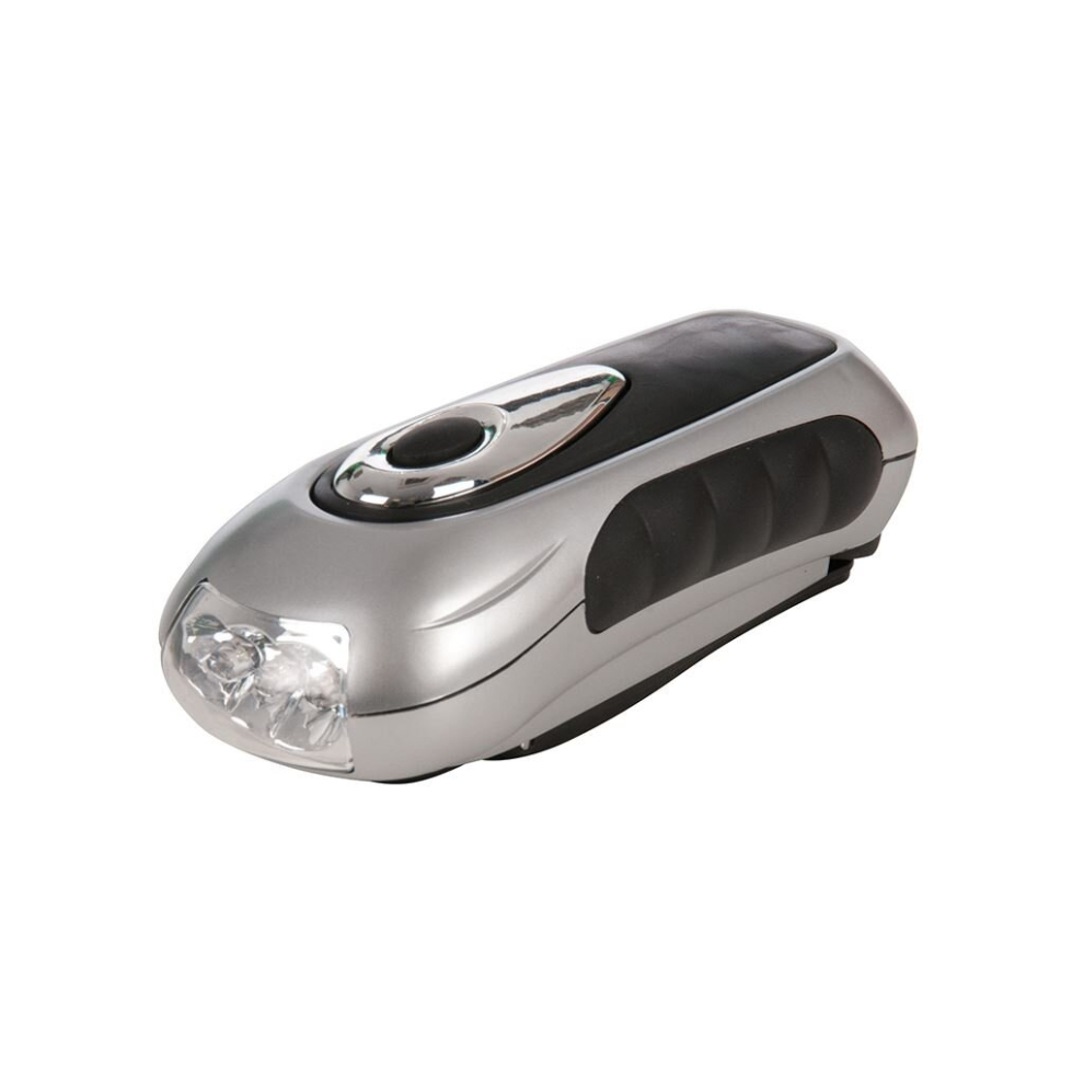 Silverline LED Wind-Up Torch - 3 LED
