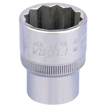 Elora Whitworth Bi-Hexagon Socket, 1/2"" Sq. Dr., 1/2""