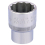Elora Elora Whitworth Bi-Hexagon Socket, 1/2"" Sq. Dr., 1/2"" 1