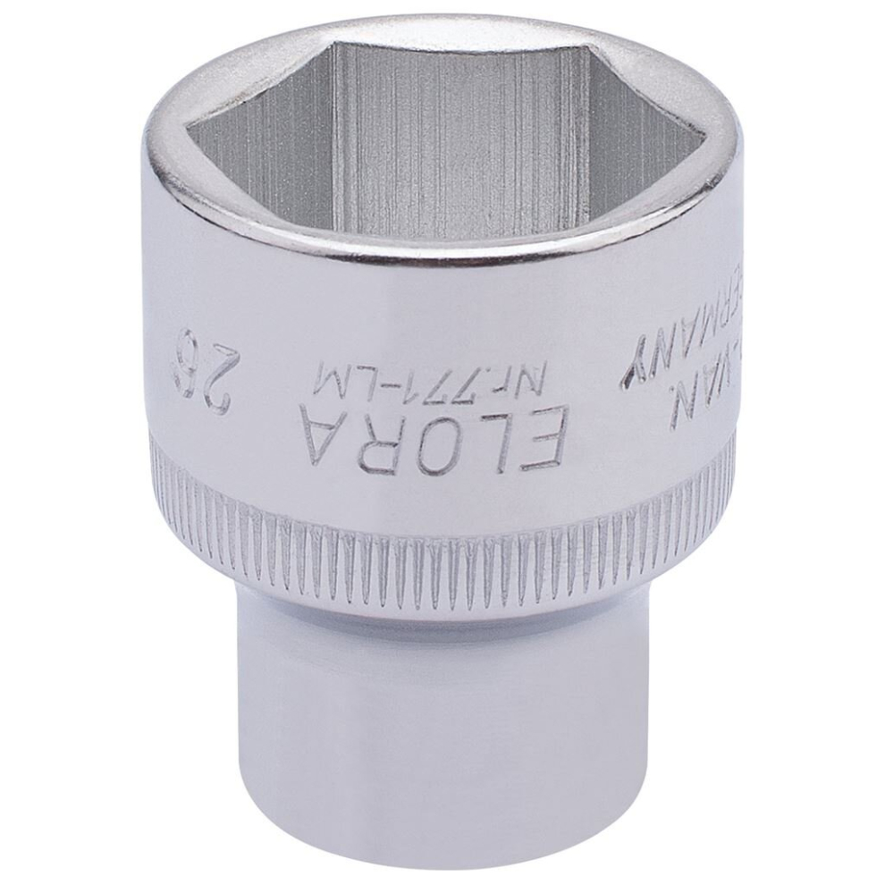 Elora Hexagon Socket, 1/2"" Sq. Dr., 26mm