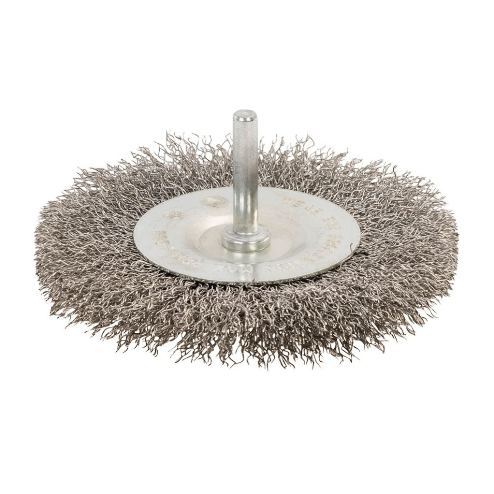Silverline Rotary Stainless Steel Wire Wheel Brush - 100mm