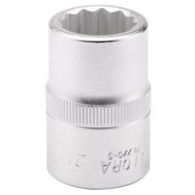 Elora Bi-Hexagon Socket, 3/4"" Sq. Dr., 21mm