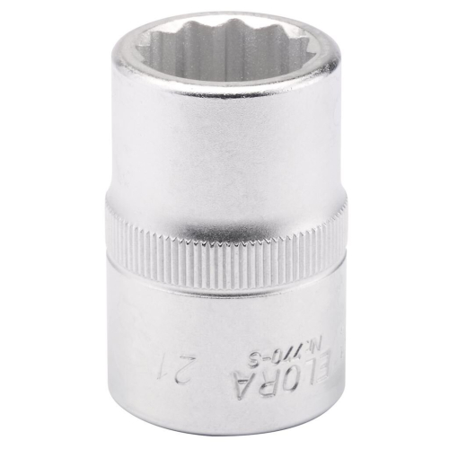 Elora Elora Bi-Hexagon Socket, 3/4"" Sq. Dr., 21mm