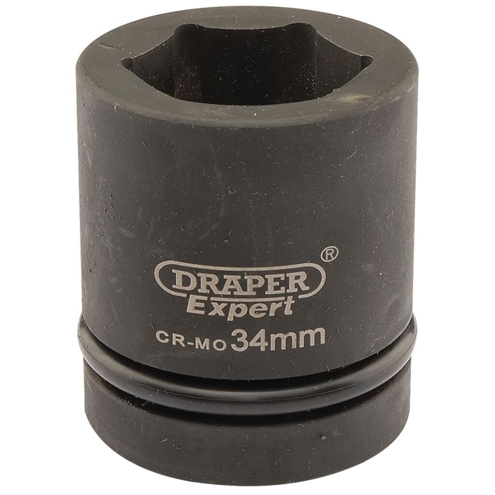 Draper Expert HI-TORQ® 6 Point Impact Socket, 1"" Sq. Dr., 34mm