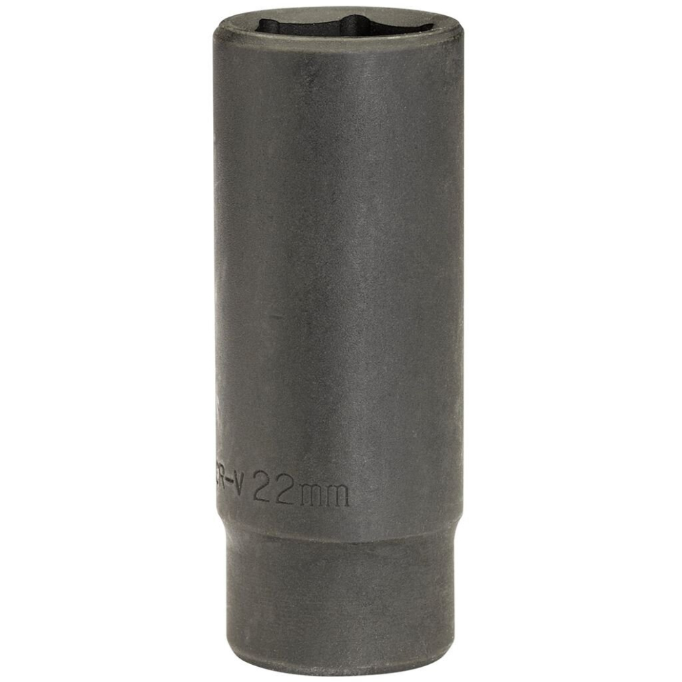 Draper Deep Impact Socket, 1/2"" Sq. Dr., 22Mm