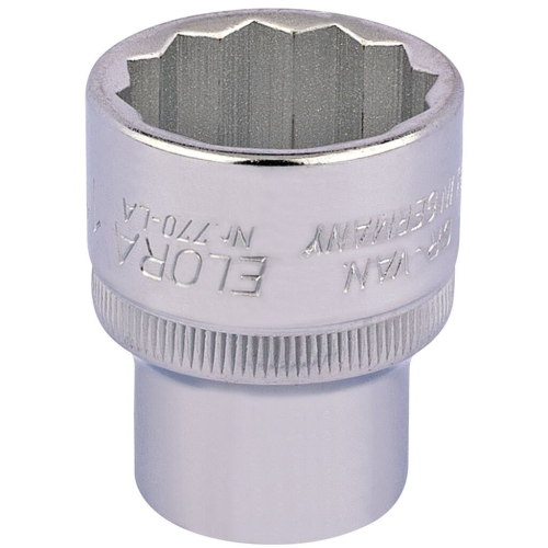 Elora Elora Bi-Hexagon Socket, 1/2"" Sq. Dr., 1""