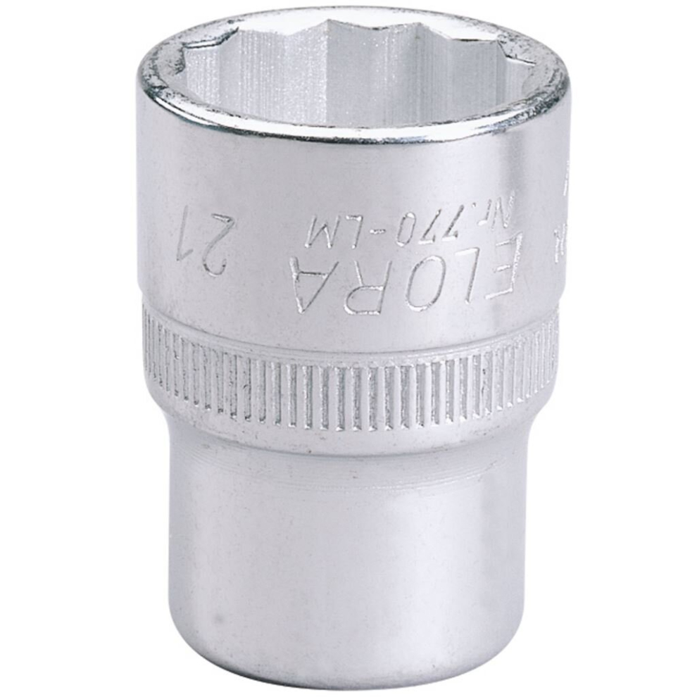 Elora Bi-Hexagon Socket, 1/2"" Sq. Dr., 21mm