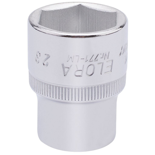 Elora Elora Hexagon Socket, 1/2"" Sq. Dr., 23mm