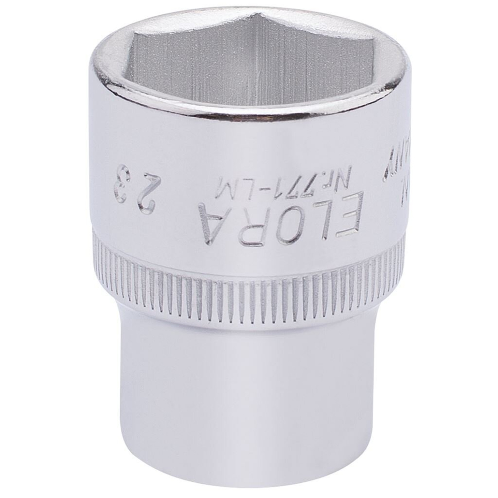 Elora Hexagon Socket, 1/2"" Sq. Dr., 23mm