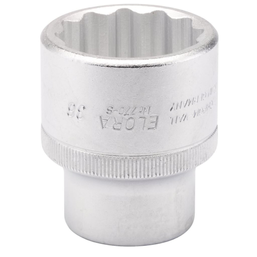 Elora Elora Bi-Hexagon Socket, 3/4"" Sq. Dr., 36mm