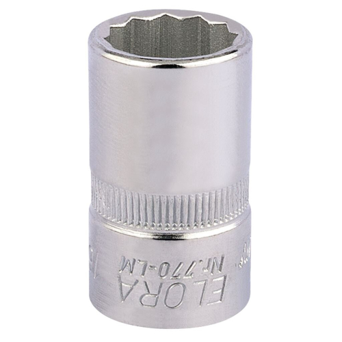 Elora Elora Bi-Hexagon Socket, 1/2"" Sq. Dr., 16mm