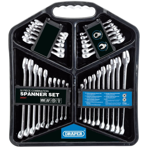 Draper Draper HI-TORQ® Four Combination Spanner Sets (32 Piece)