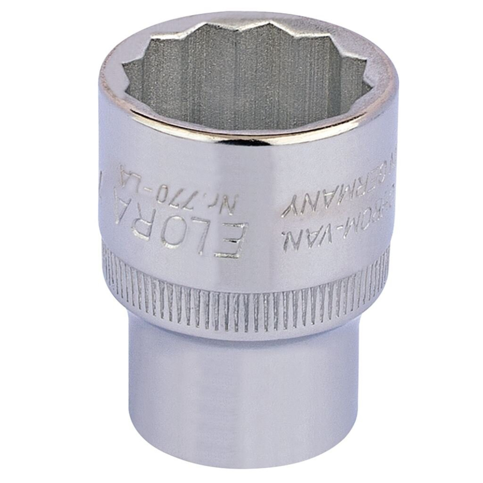 Elora Bi-Hexagon Socket, 1/2"" Sq. Dr., 7/8