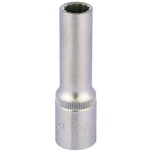 Elora Elora Deep Bi-Hexagon Socket, 1/2"" Sq. Dr., 12mm