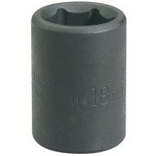 Impact Socket, 1/2"" Sq. Dr., 21mm