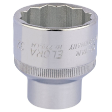 Elora Bi-Hexagon Socket, 1/2"" Sq. Dr., 32mm