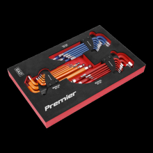AK7179 Master Hex Key Set 27pc - Chrome Vanadium, Anti-Slip Hex Keys for Professionals